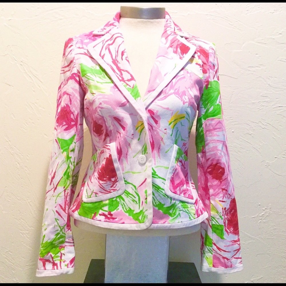 Sandra, lightweight cotton blazer/jacket, Size 6P